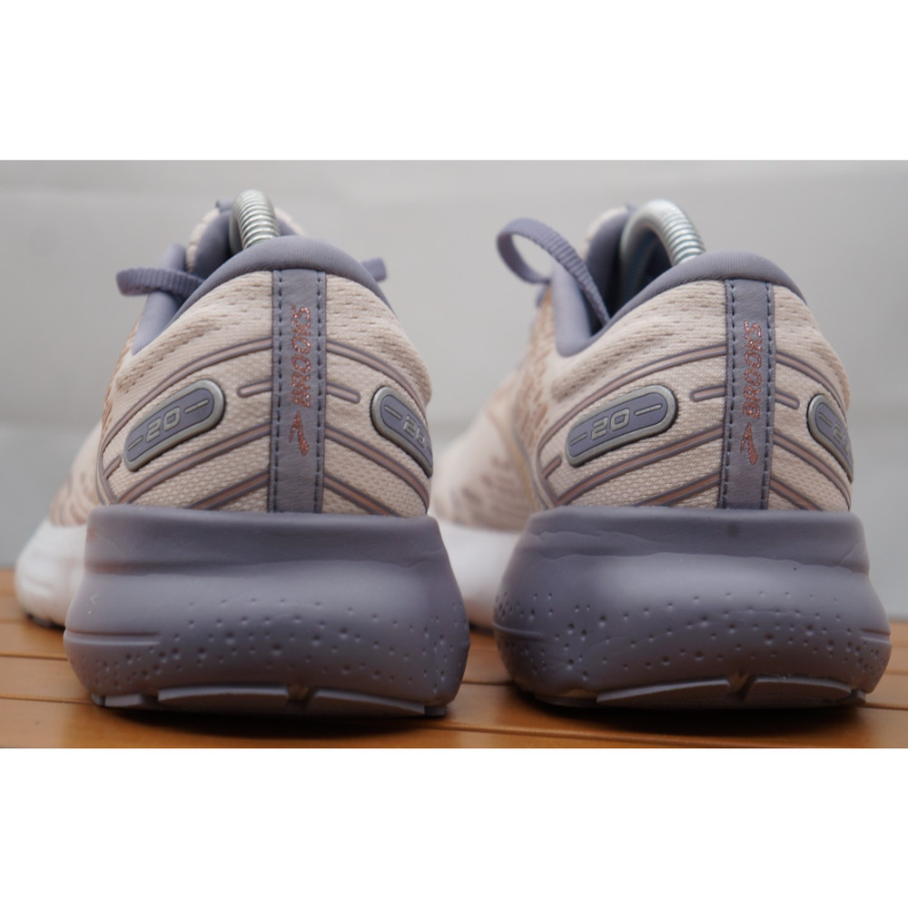Brooks Women Glycerin 20 Running Shoes Beige Lilac Comfort Cushioned Gym Sz 9 - Picture 5 of 10
